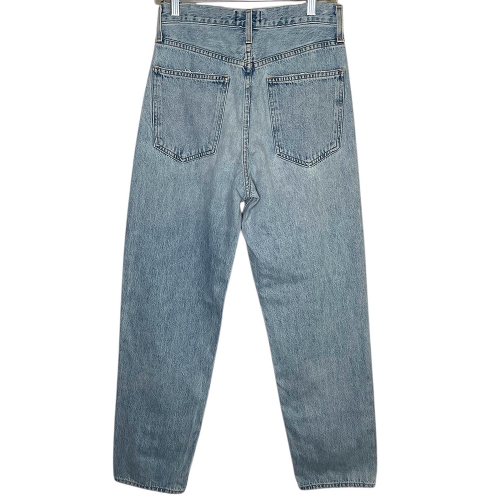 AGOLDE Criss Cross Upsized Jeans in Suburbia Size 25 Light Wash Denim - Picture 3 of 11